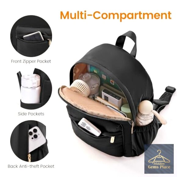 Mini Puffer Backpack with Anti-Theft Pocket Lightweight Daypack Travel main image 5